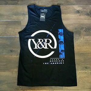 NWT Young & Reckless | Logo Black Tank